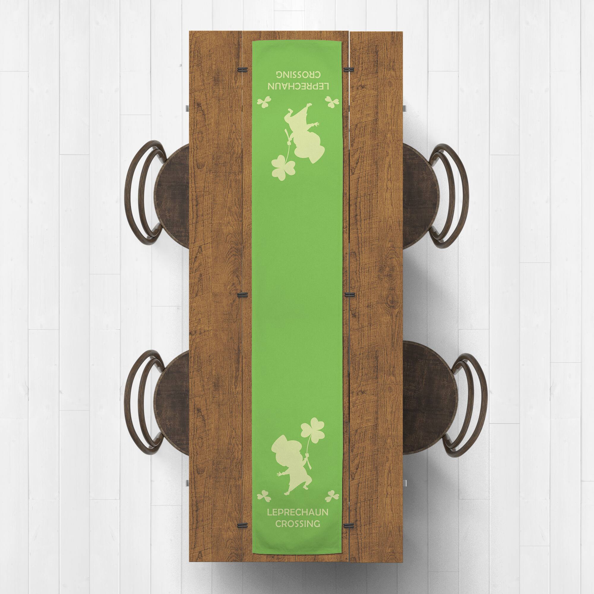 Leprechaun Crossing Cotton Twill Runner